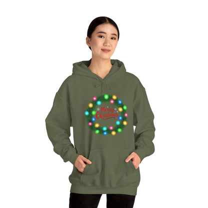 Merry Christmas Wreath - Christmas Hoodie | Holiday | Roly Poly Print