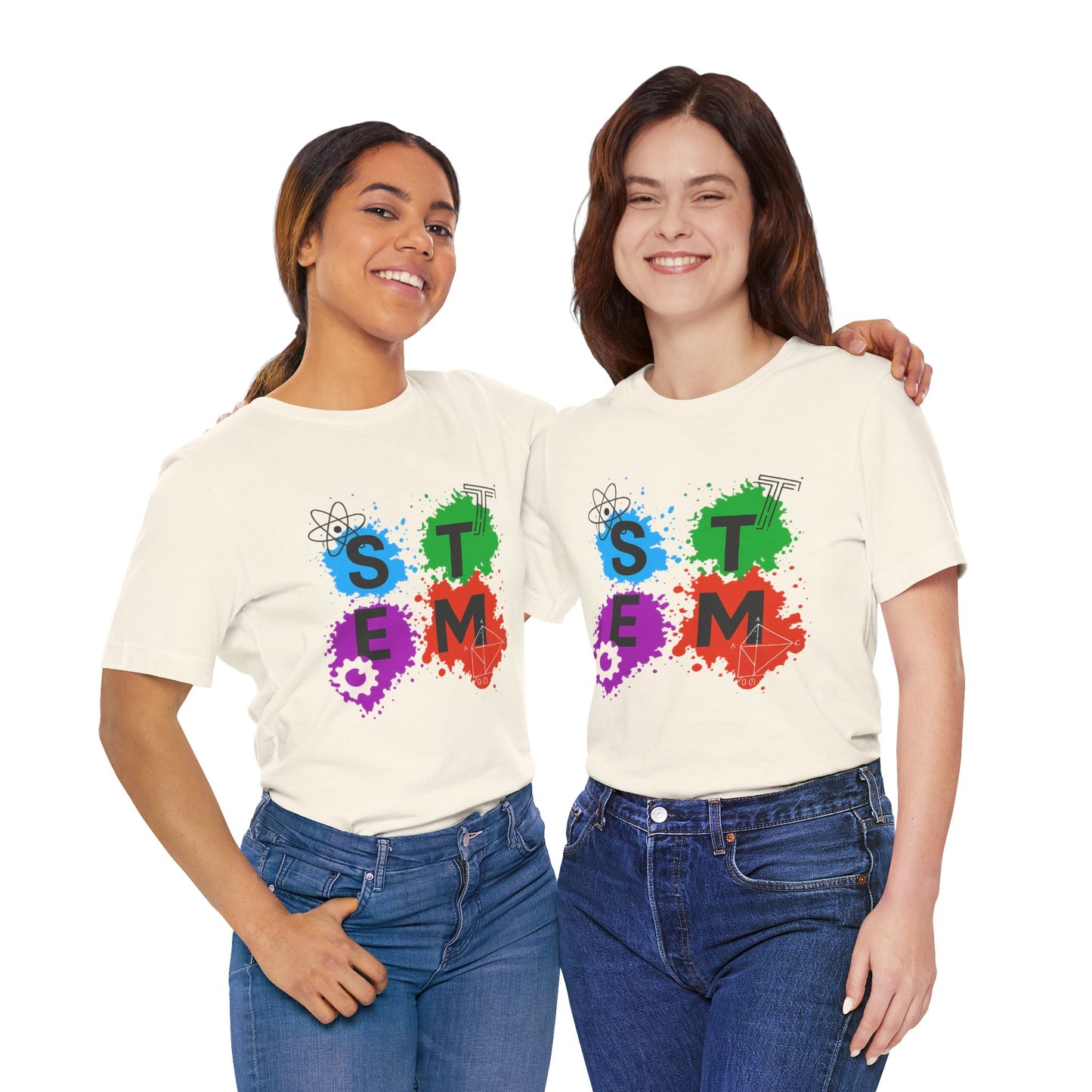 STEM Paintball Splatters - Teacher T-Shirt | STEM | Roly Poly Print