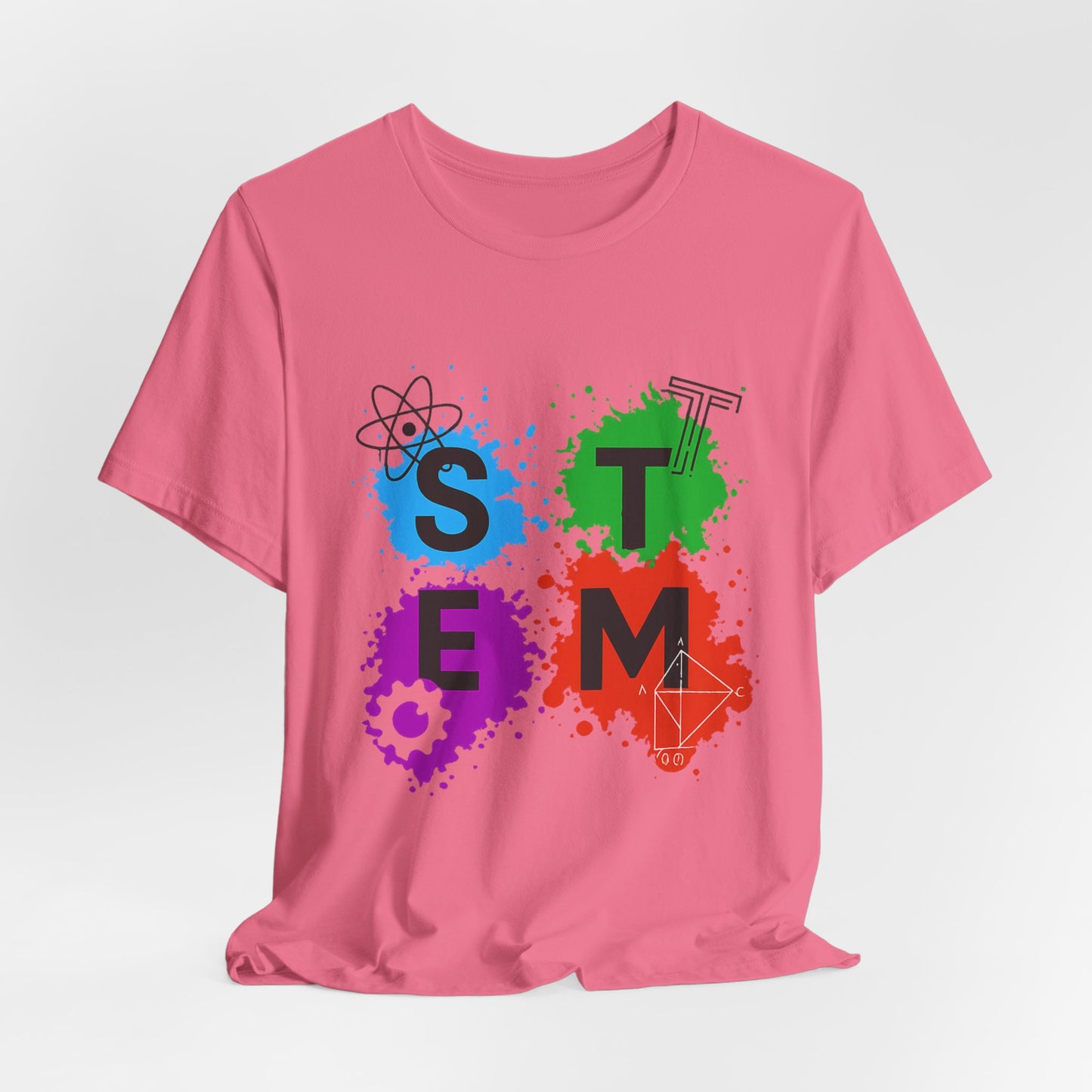 STEM Paintball Splatters - Teacher T-Shirt | STEM | Roly Poly Print