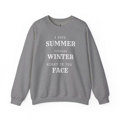 Summer Punches Winter - Sweatshirt | Funny and Sarcastic | Roly Poly Print