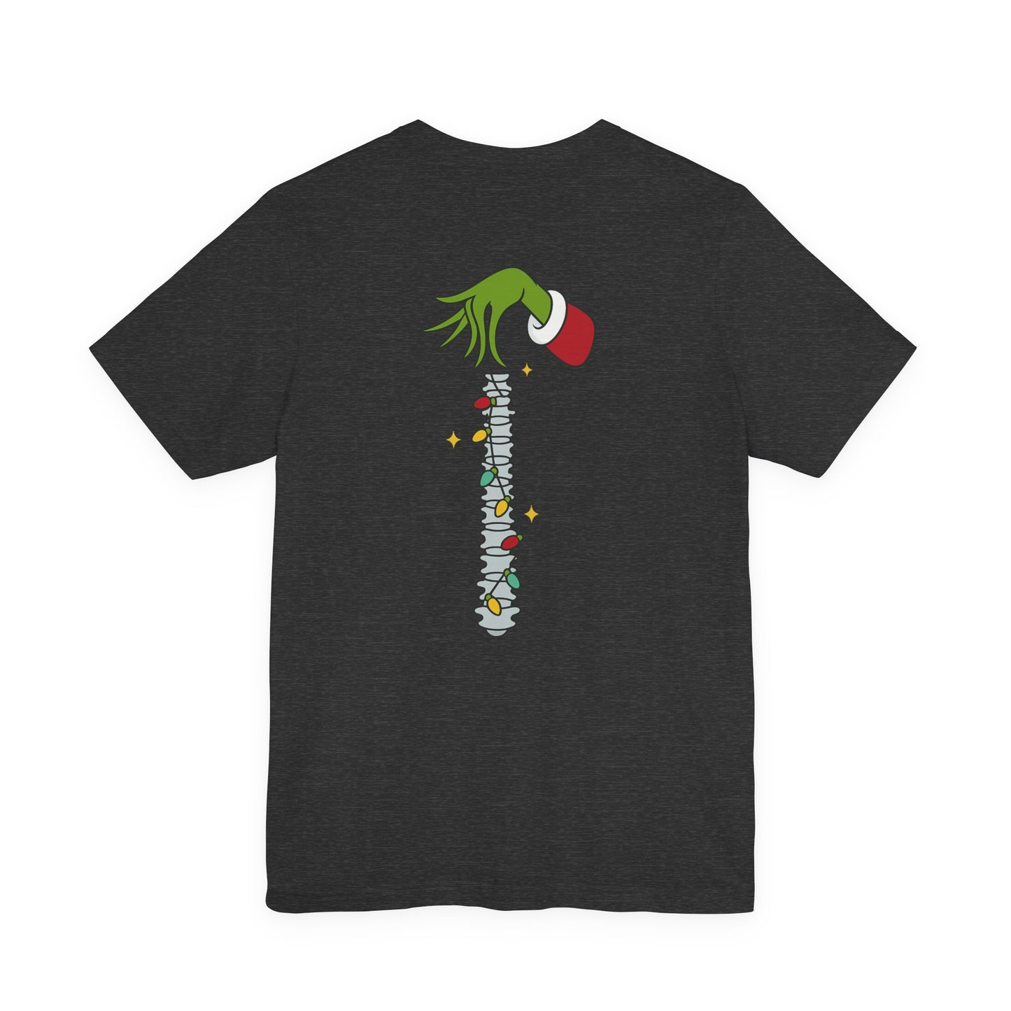 Grinch Holding Your Skeleton Ornaments - Christmas T-Shirt | Holiday | Roly Poly Print