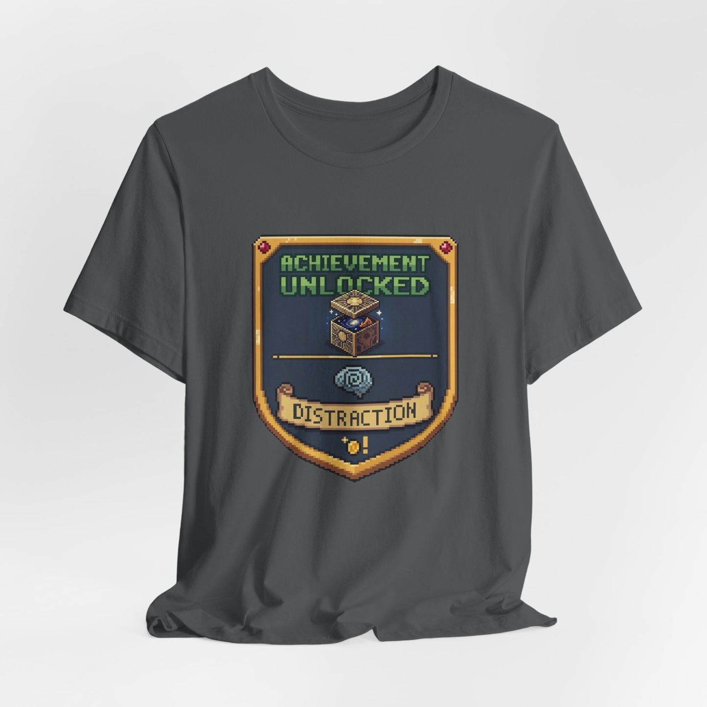 Achievement Unlocked Badge - Distraction | T-Shirt