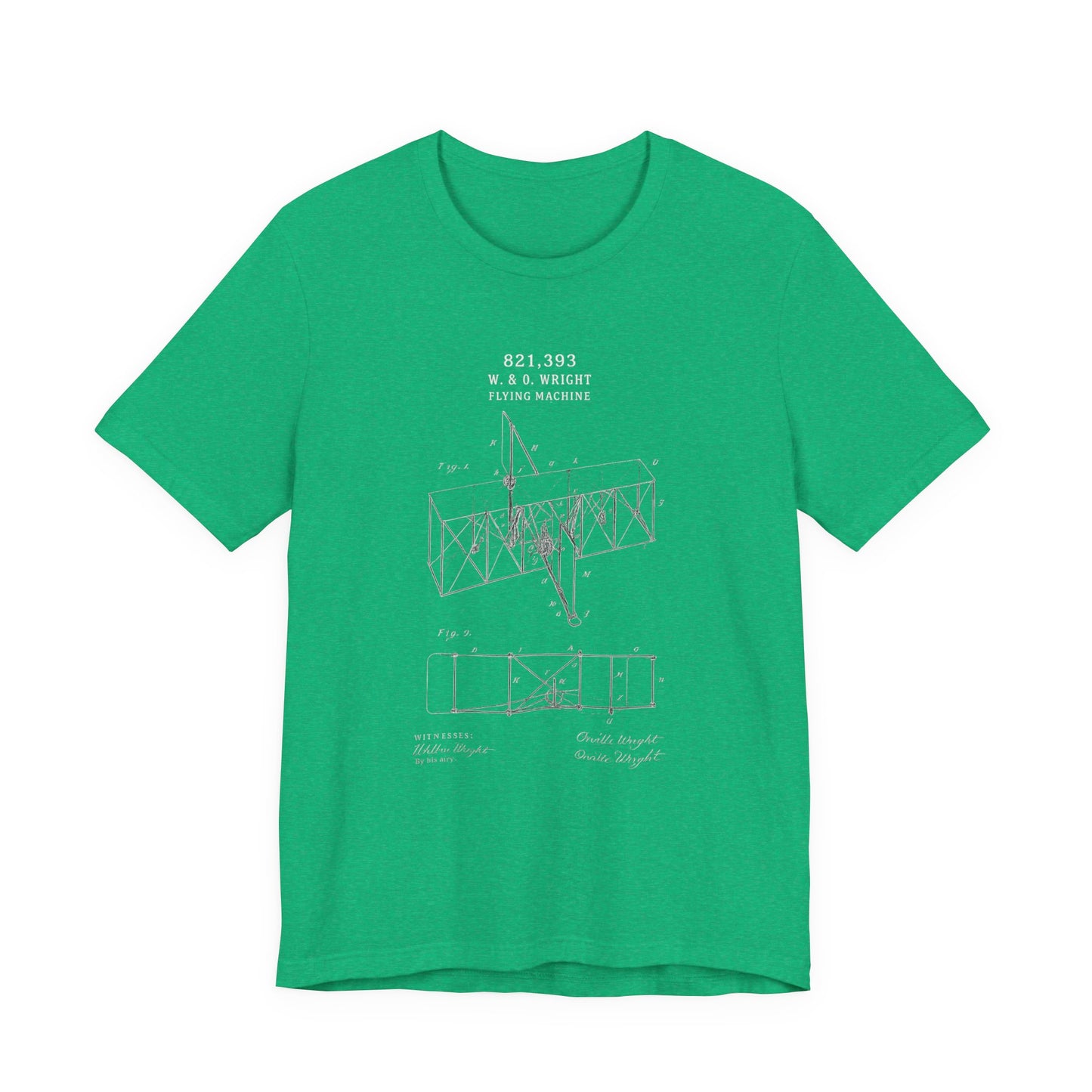 Wright Flyer Sketch - T-Shirt | STEM | Roly Poly Print