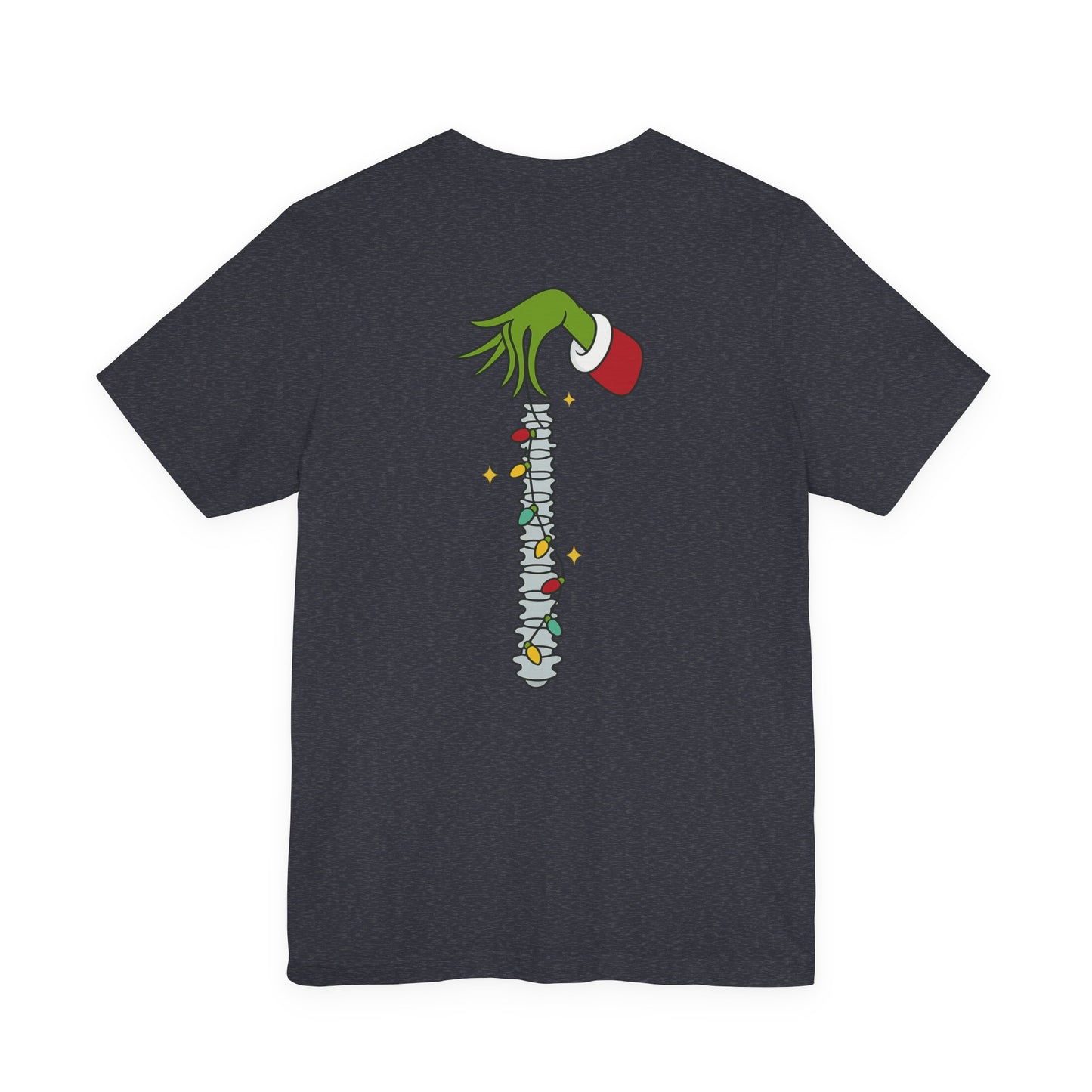 Grinch Holding Your Skeleton Ornaments - Christmas T-Shirt | Holiday | Roly Poly Print