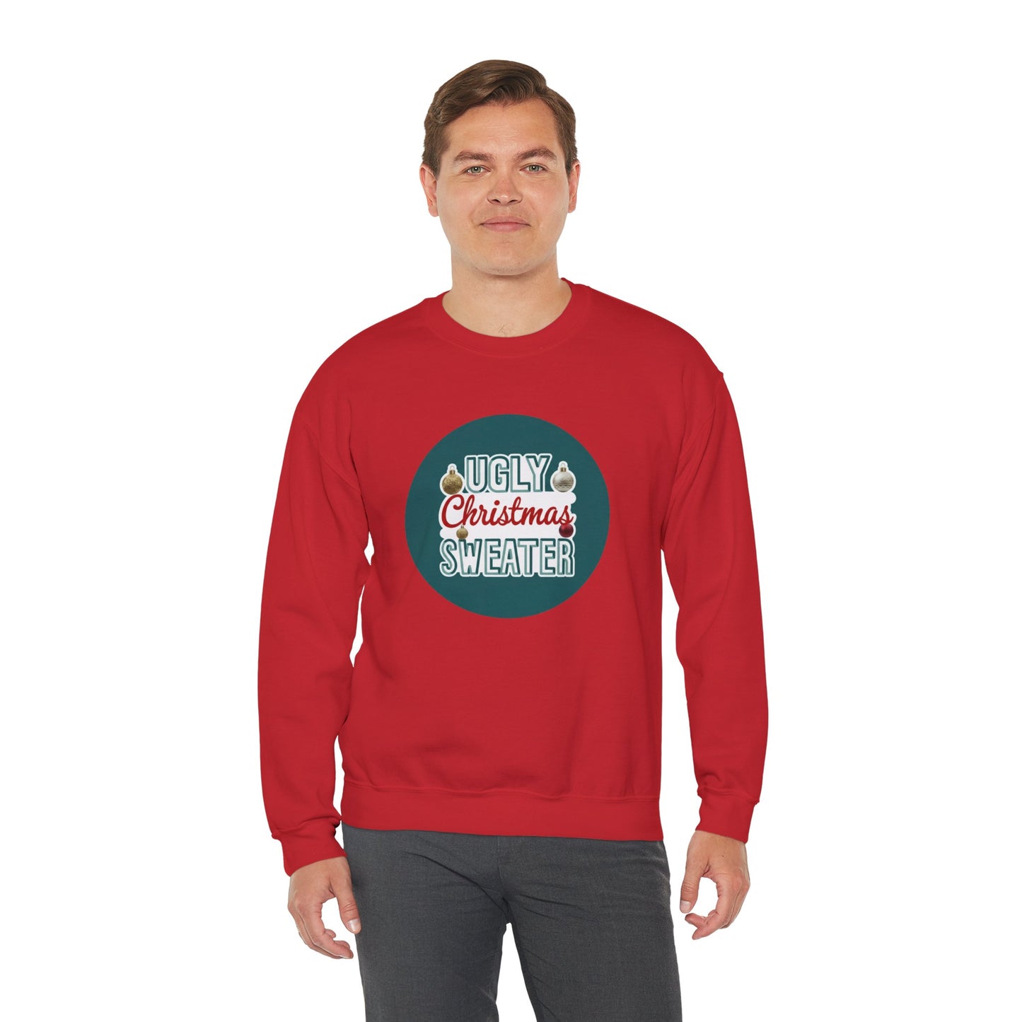 Ugly Christmas Sweater Logo Style - Christmas Sweatshirt | Holiday | Roly Poly Print