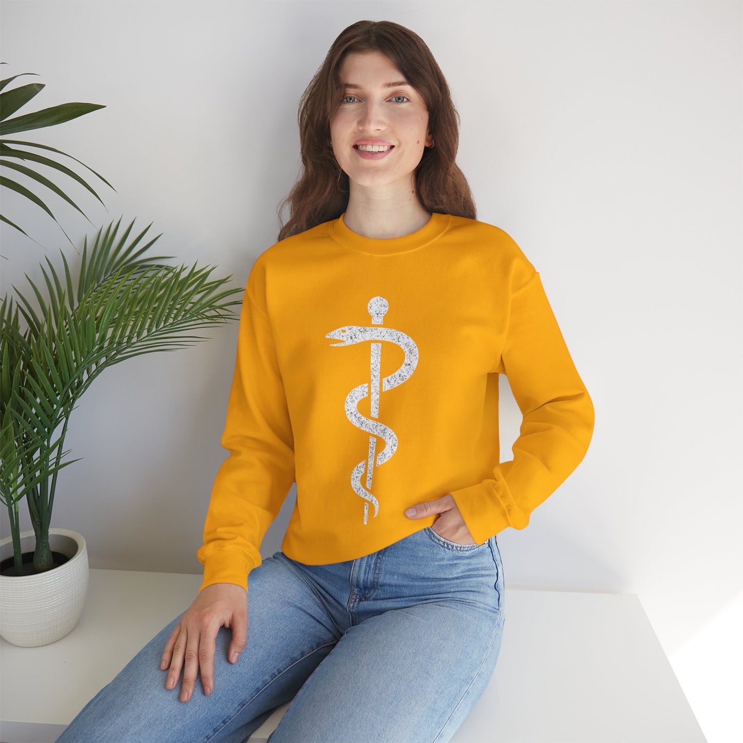 Rod of Asclepius - Sweatshirt | Nurses & Healthcare | Roly Poly Print