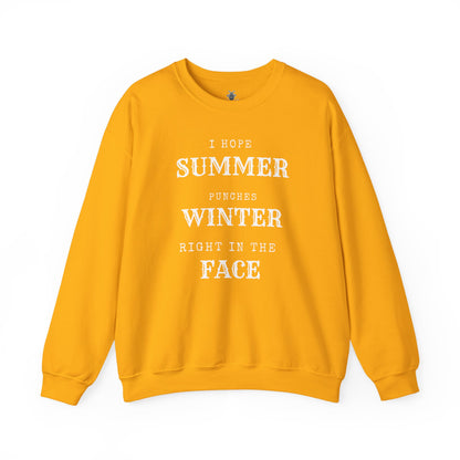 Summer Punches Winter - Sweatshirt | Funny and Sarcastic | Roly Poly Print