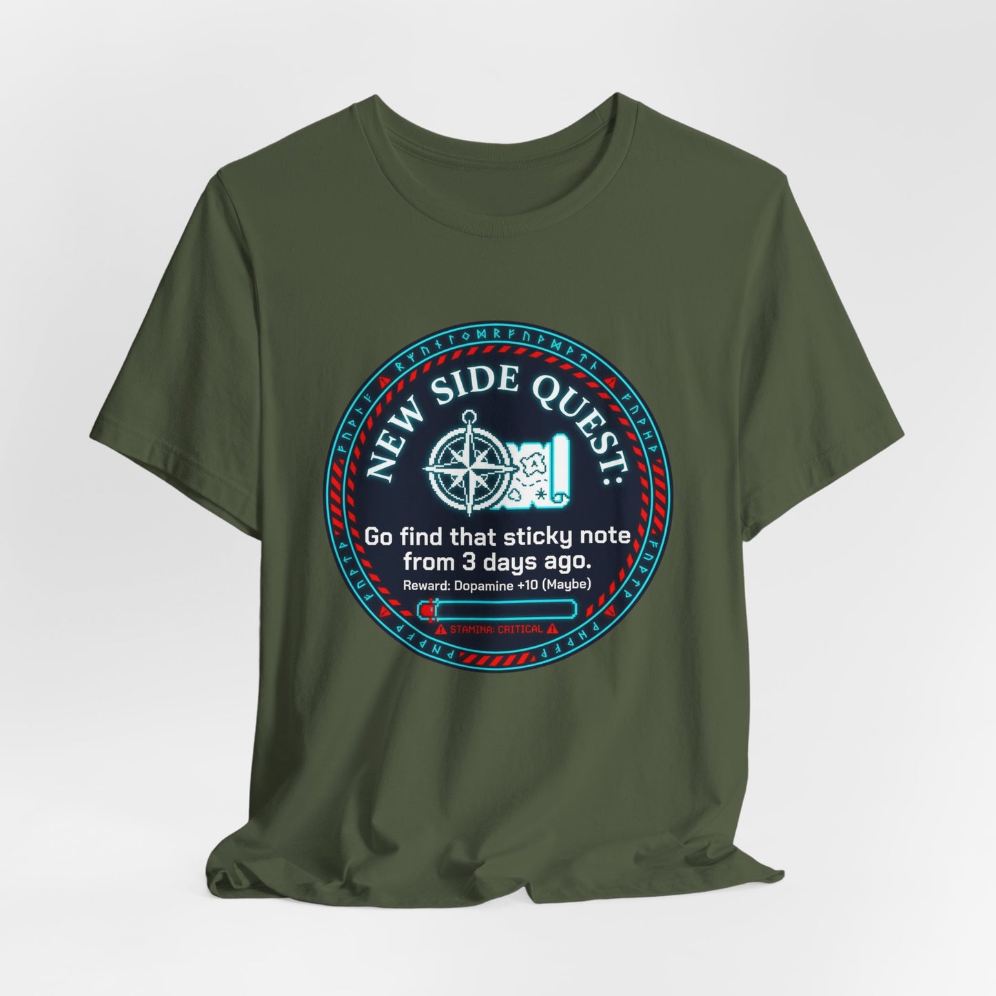 New Side Quest Medallion  | T-Shirt