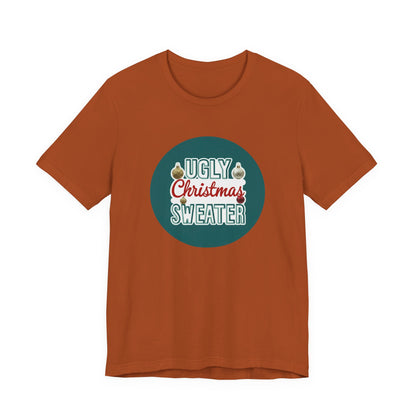 Ugly Christmas Sweater Logo Style - Christmas T-Shirt | Holiday | Roly Poly Print