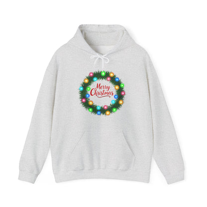 Merry Christmas Wreath - Christmas Hoodie | Holiday | Roly Poly Print