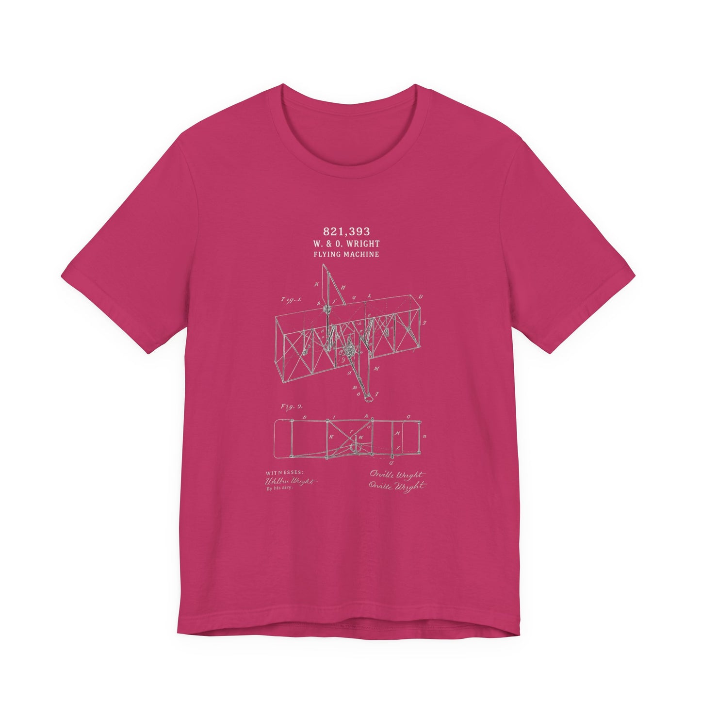 Wright Flyer Sketch - T-Shirt | STEM | Roly Poly Print