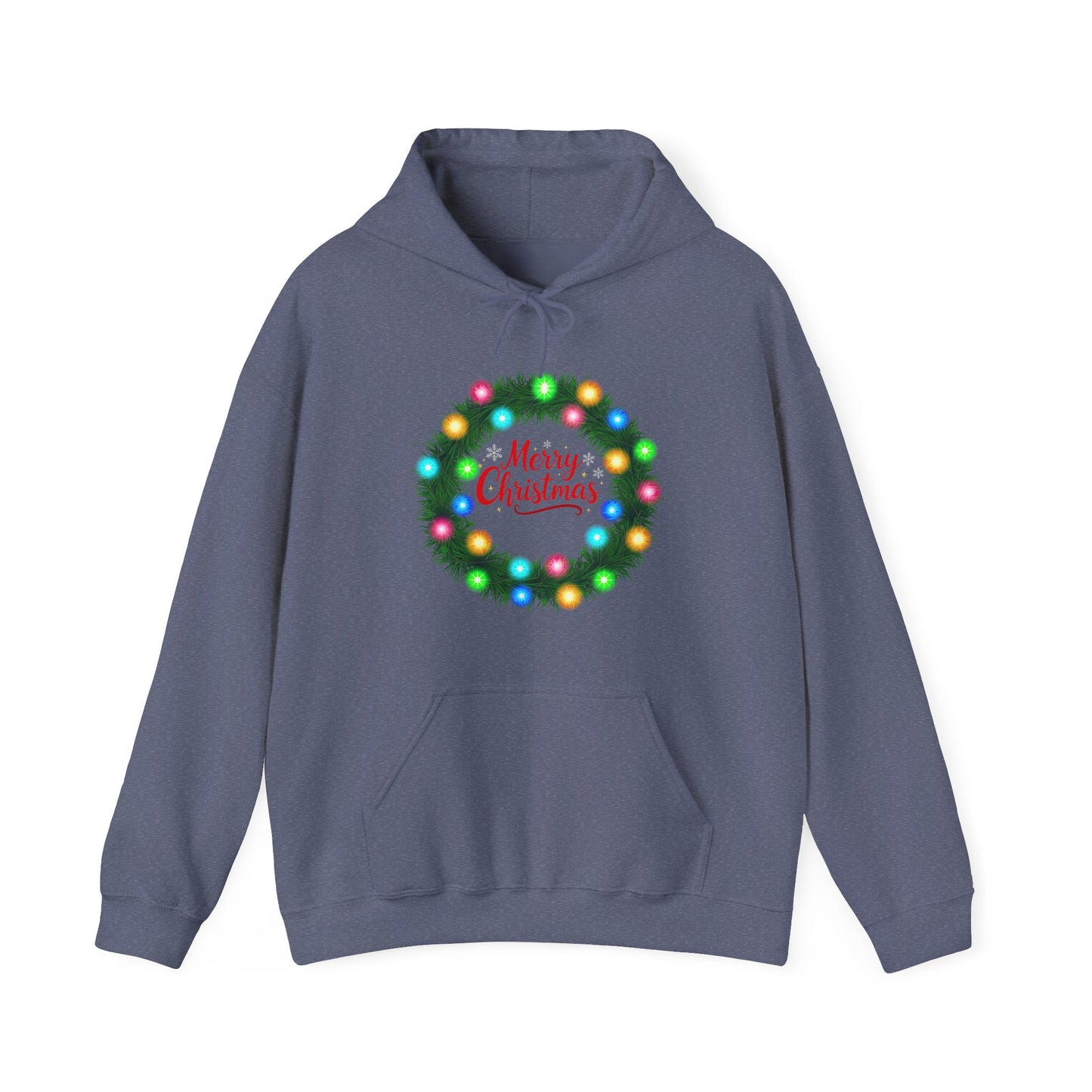 Merry Christmas Wreath - Christmas Hoodie | Holiday | Roly Poly Print