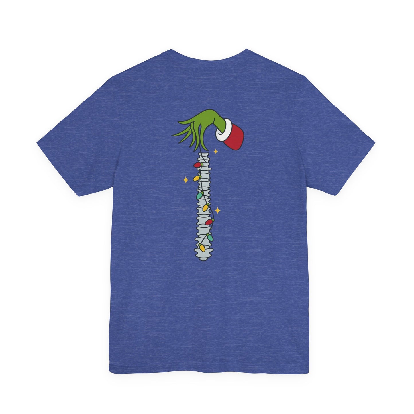 Grinch Holding Your Skeleton Ornaments - Christmas T-Shirt | Holiday | Roly Poly Print