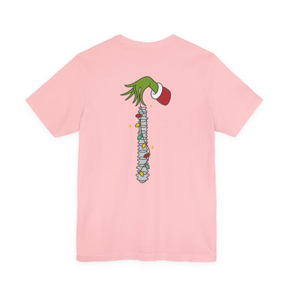 Grinch Holding Your Skeleton Ornaments - Christmas T-Shirt | Holiday | Roly Poly Print