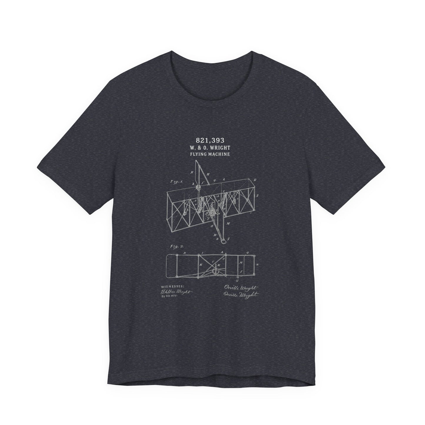 Wright Flyer Sketch - T-Shirt | STEM | Roly Poly Print
