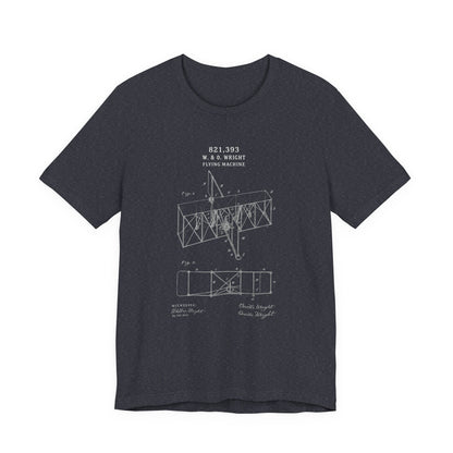 Wright Flyer Sketch - T-Shirt | STEM | Roly Poly Print