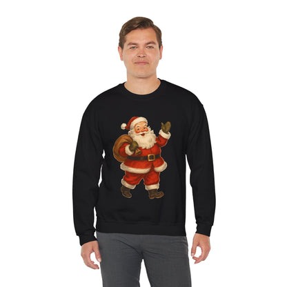 40's Era Santa - Christmas Sweatshirt | Holiday | Roly Poly Print