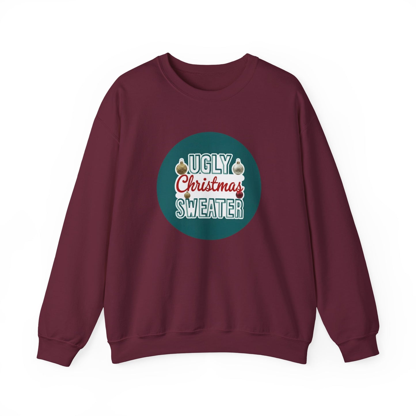 Ugly Christmas Sweater Logo Style - Christmas Sweatshirt | Holiday | Roly Poly Print