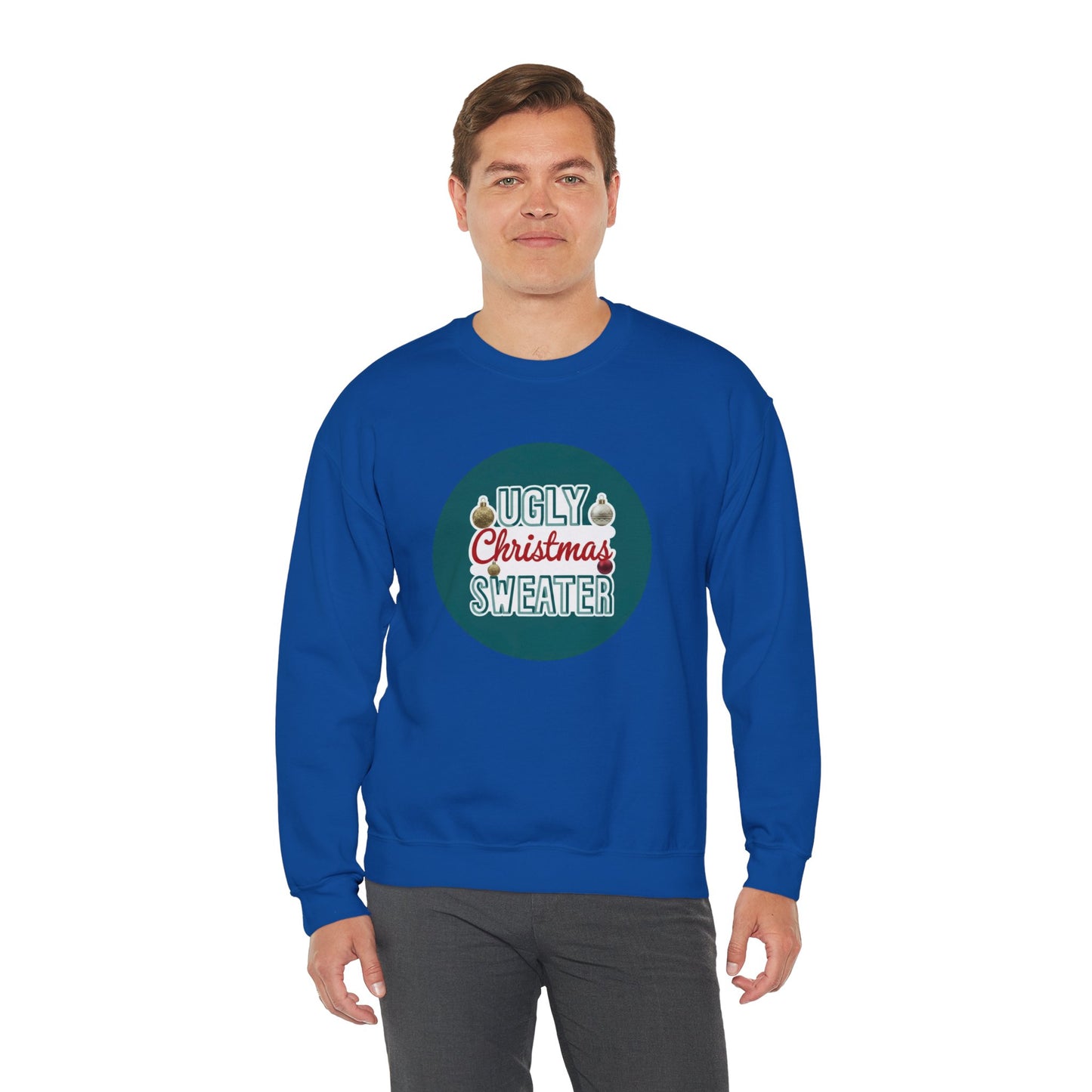 Ugly Christmas Sweater Logo Style - Christmas Sweatshirt | Holiday | Roly Poly Print