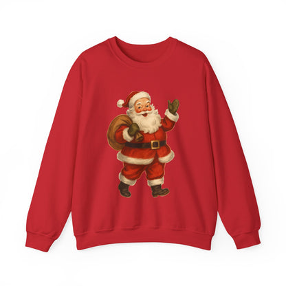 40's Era Santa - Christmas Sweatshirt | Holiday | Roly Poly Print