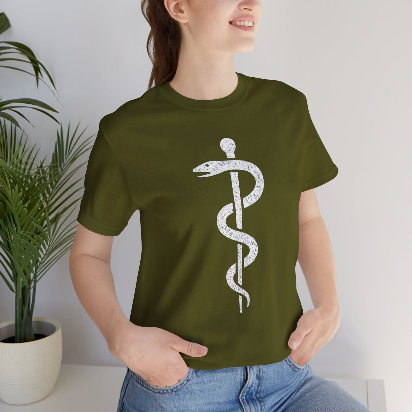 Rod of Asclepius - T-Shirt | Nurses & Healthcare | Roly Poly Print