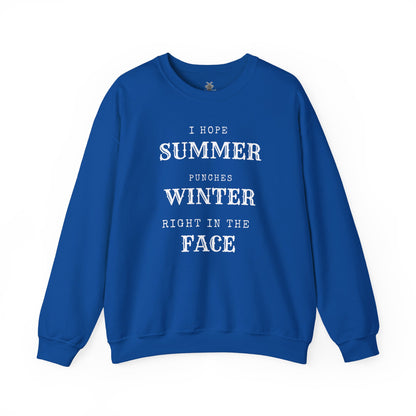Summer Punches Winter - Sweatshirt | Funny and Sarcastic | Roly Poly Print