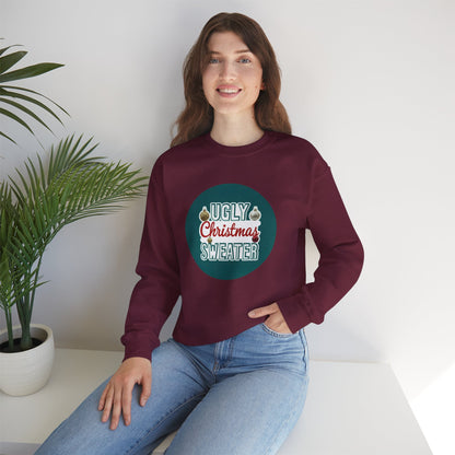 Ugly Christmas Sweater Logo Style - Christmas Sweatshirt | Holiday | Roly Poly Print