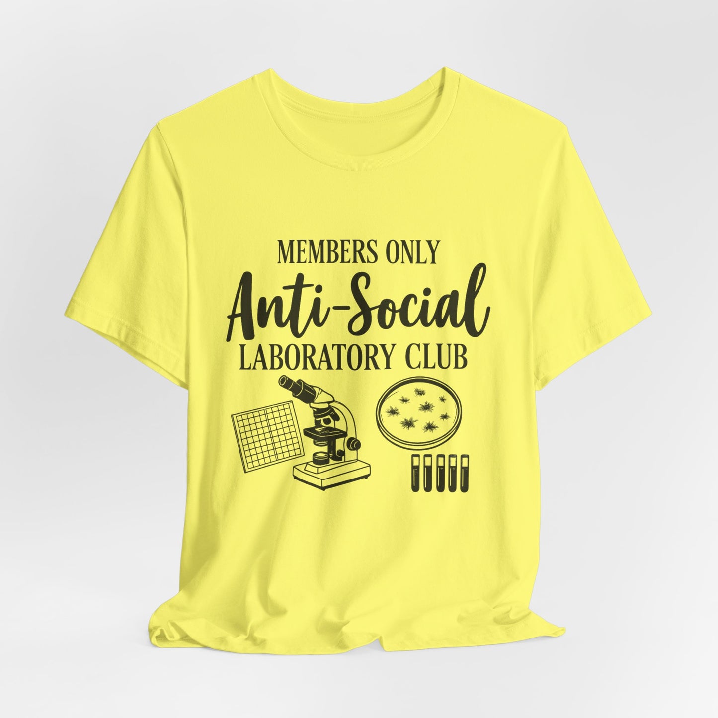 Anti-Social Laboratory Club  - Light Color Material T-Shirt | STEM | Roly Poly Print