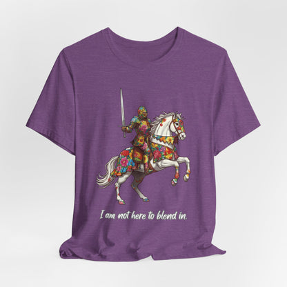 Colorful Floral Knight on Horse - T-Shirt | Pets and Animals | Roly Poly Print