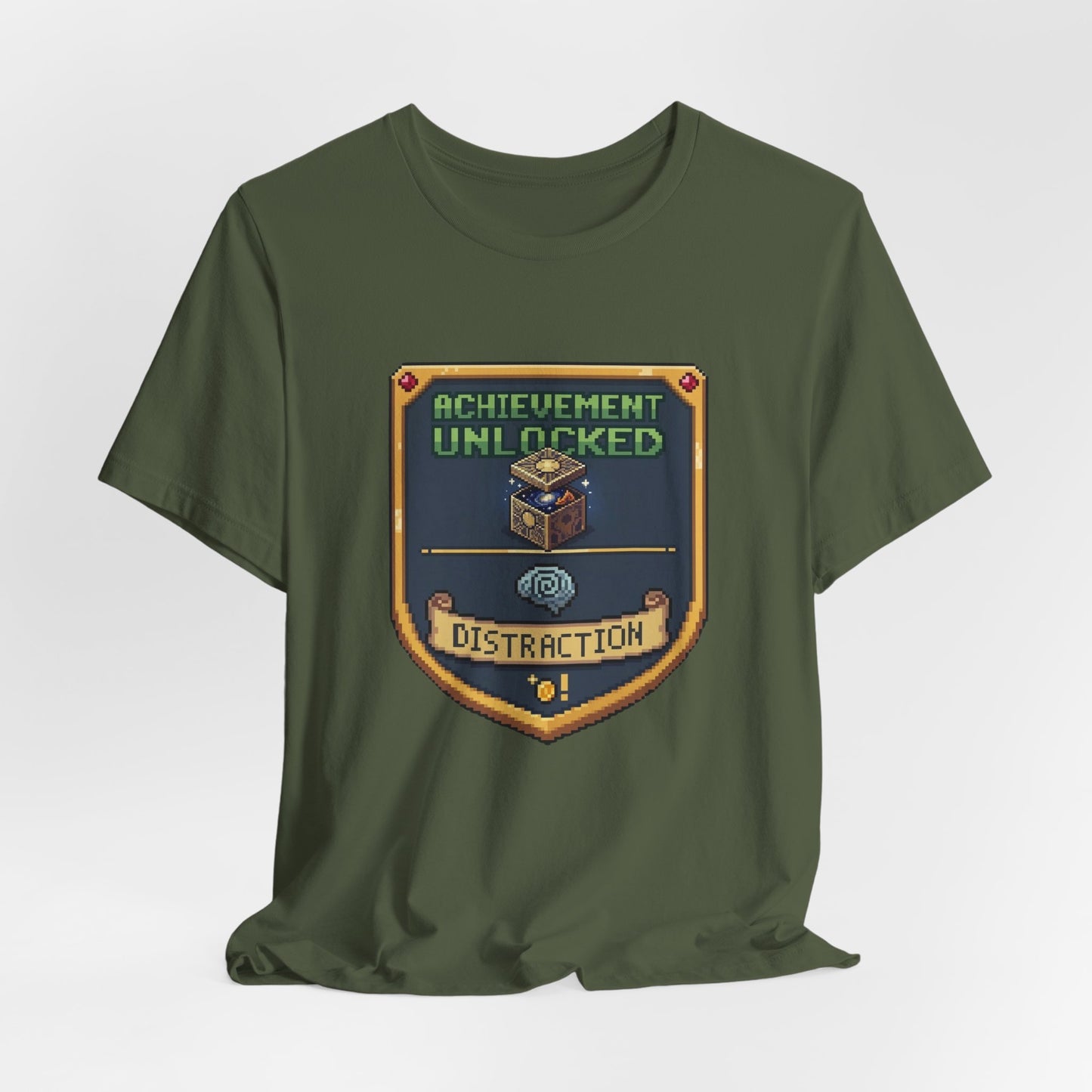 Achievement Unlocked Badge - Distraction | T-Shirt