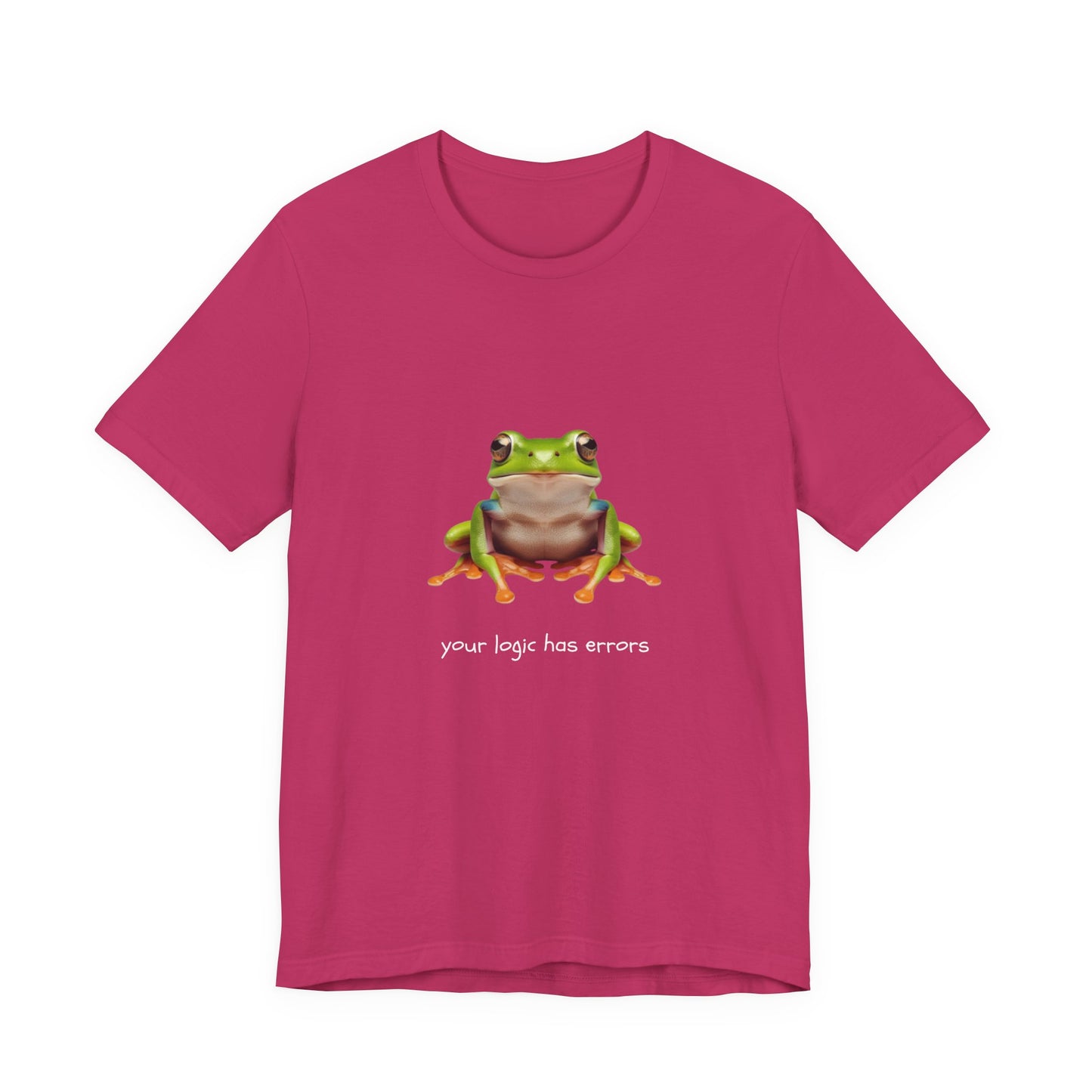 Your Logic Has Errors Tree Frog - T-Shirt | STEM | Roly Poly Print
