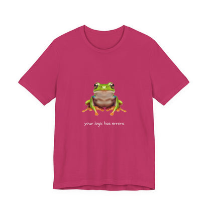 Your Logic Has Errors Tree Frog - T-Shirt | STEM | Roly Poly Print